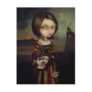 "Lady with a Bosch Egg" Postcard