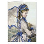 Lady with a Parasol Greeting Cards