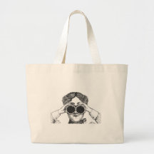 Lady With Binoculars Bag
