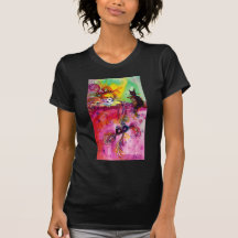 LADY WITH BLACK CAT SHIRTS