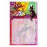 LADY WITH BLACK CAT stationery