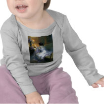 lady woman reading letter antique painting art shirts