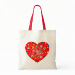 Ladybirds Heart Canvas Bags