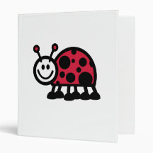 Ladybug 3 Ring Binders