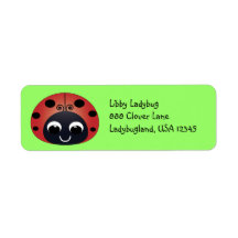 Ladybug Address Label