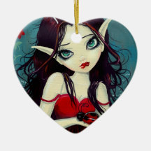 Ladybug Big-Eye Fairy Art Ornament