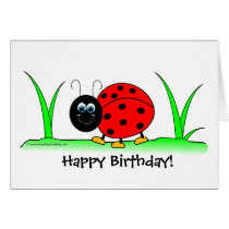 Ladybug Birthday Card cards