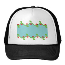 Ladybug Blue Background No Text Trucker Hat