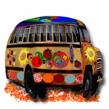 Ladybug Bus Ornament Photo Cutouts