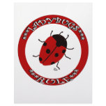 Ladybug button personalized letterhead