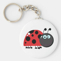 Ladybug Cartoon Character Key Chains