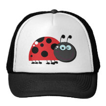 Ladybug Cartoon Character Mesh Hats