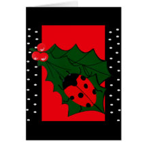 Ladybug Christmas Card