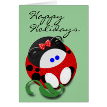Ladybug Christmas Greeting Cards