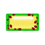 ladybug cluster personalized address labels
