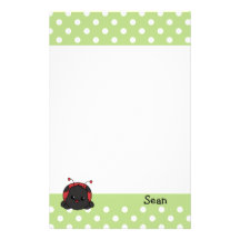 Ladybug Cutie Custom Stationery