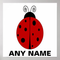 LADYBUG design customized with ANY NAME