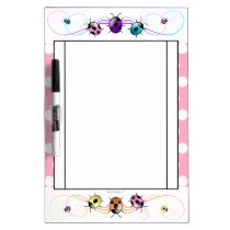 Ladybug dot dry erase board (Customizable!) dry erase boards