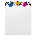 Ladybug Dots Custom Letterhead