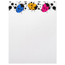 Ladybug Dots Custom Letterhead
