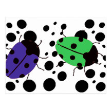 Ladybug Dots Post Cards