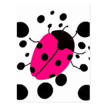 Ladybug Dots Postcards