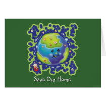 Ladybug Earth Day Card cards