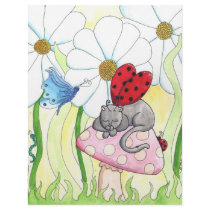 Ladybug Fairy Cat Letterhead Template