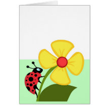 Ladybug Flower Cards
