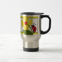 Ladybug Flower Mugs
