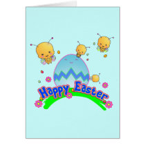 Ladybug Happy Easter Card cards