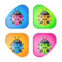 Ladybug Icons Stickers
