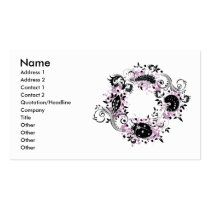 Ladybug Life Cycle Business Card - Purple business cards