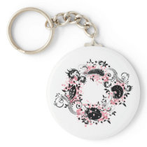 Ladybug Life Cycle Keychain - Pink keychains