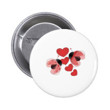 Ladybug Love Button