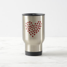 Ladybug Love Heart Mug