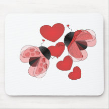 Ladybug Love Mouse Mat
