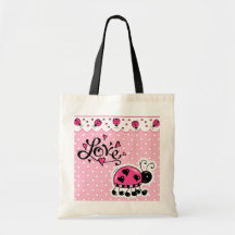 Ladybug Love Tote - SRF Canvas Bag