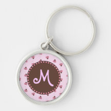 Ladybug Monogram Keychain