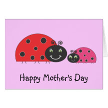 Ladybug Mother's Day Card