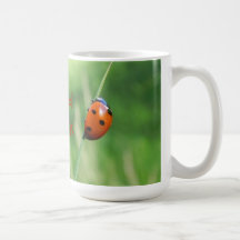 Ladybug on a blade of grass Mug