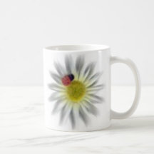 Ladybug on a Daisy Coffee Mugs
