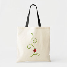 Ladybug on Vine Bag
