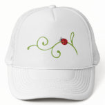 Ladybug on Vine Trucker Hats
