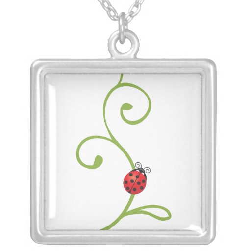 Ladybug on Vine Pendants