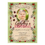 Ladybug Party Invitation - Photo, Any Age