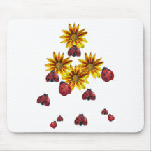 Ladybug Party Mousepads