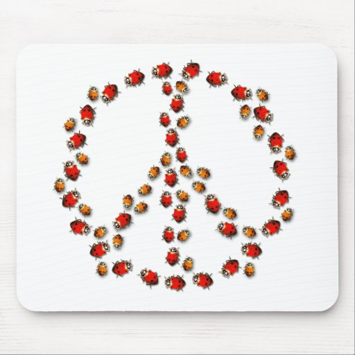 Ladybug Peace Mousepad