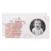 Ladybug Photo Birthday Invitation Photo Card Template