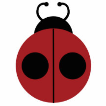 Ladybug Red and Yellow Cute Photo Cutouts